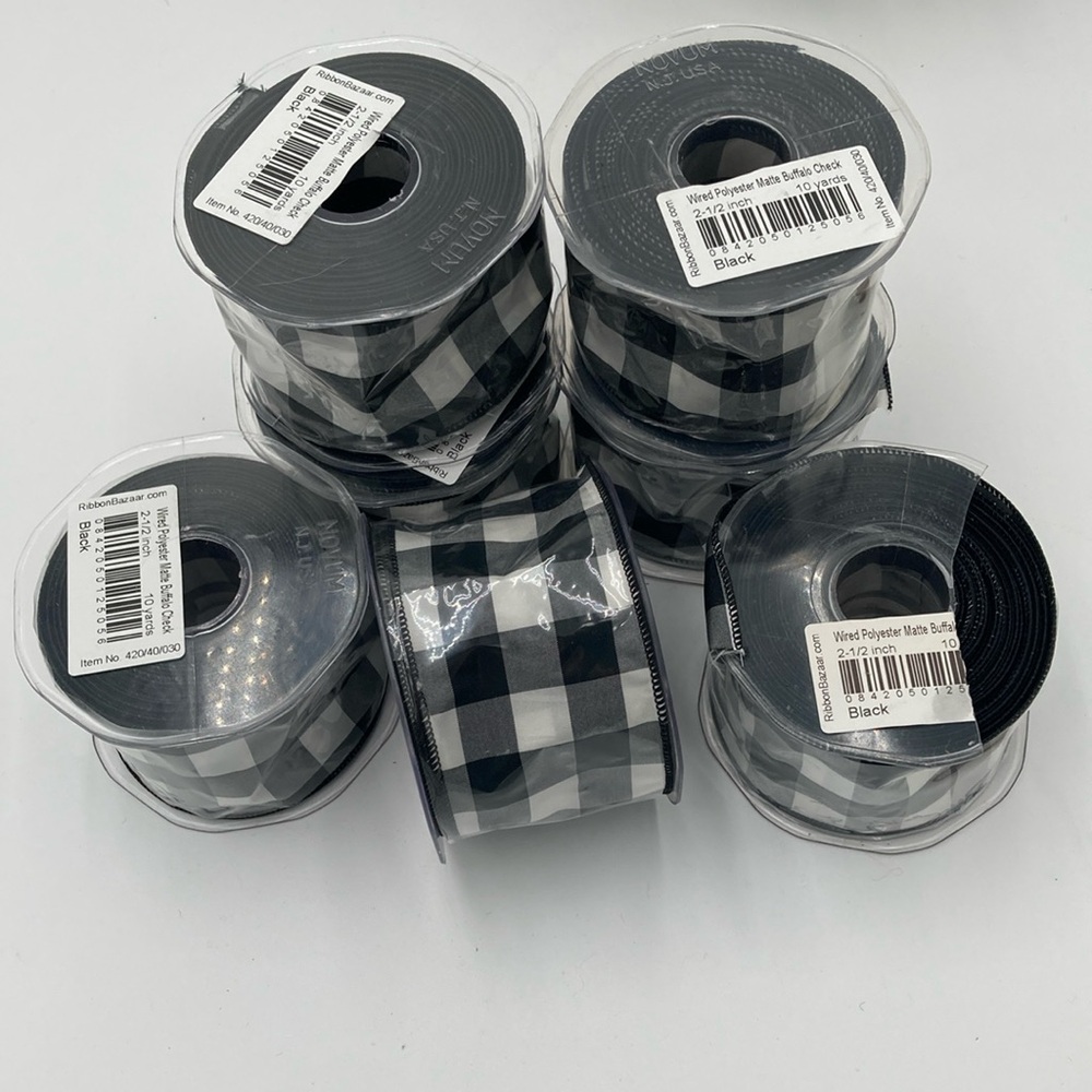 Buffalo Check Wire Ribbon